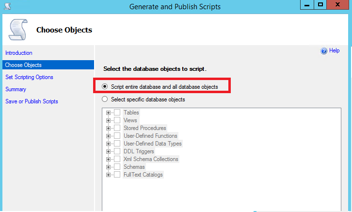 Screenshot der Erstellung von Skripts für Objekte.