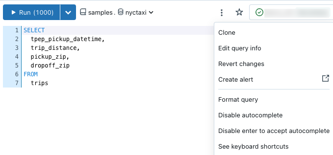 コンテキストメニュー