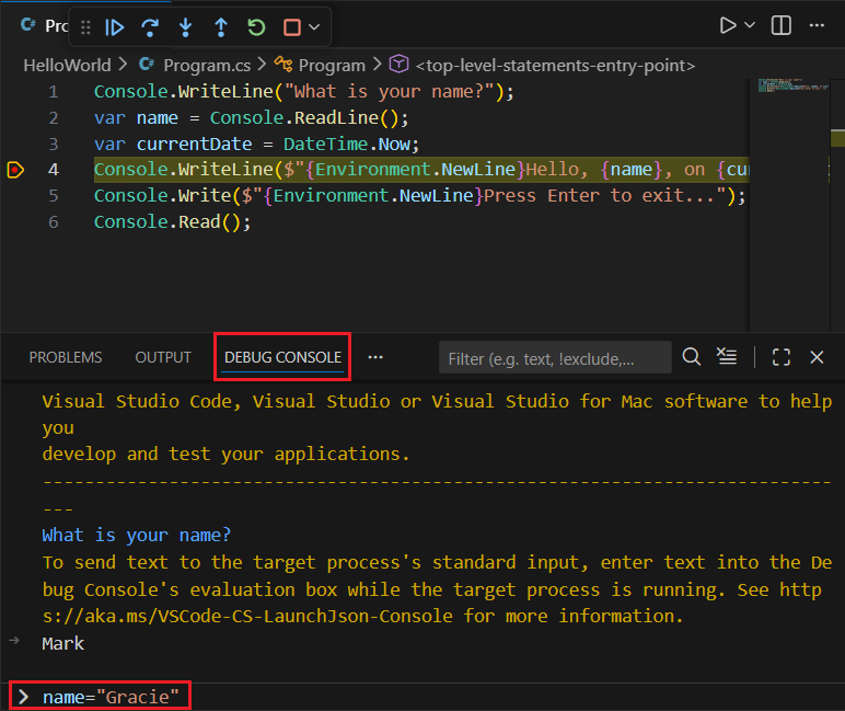 変数の値を変更する